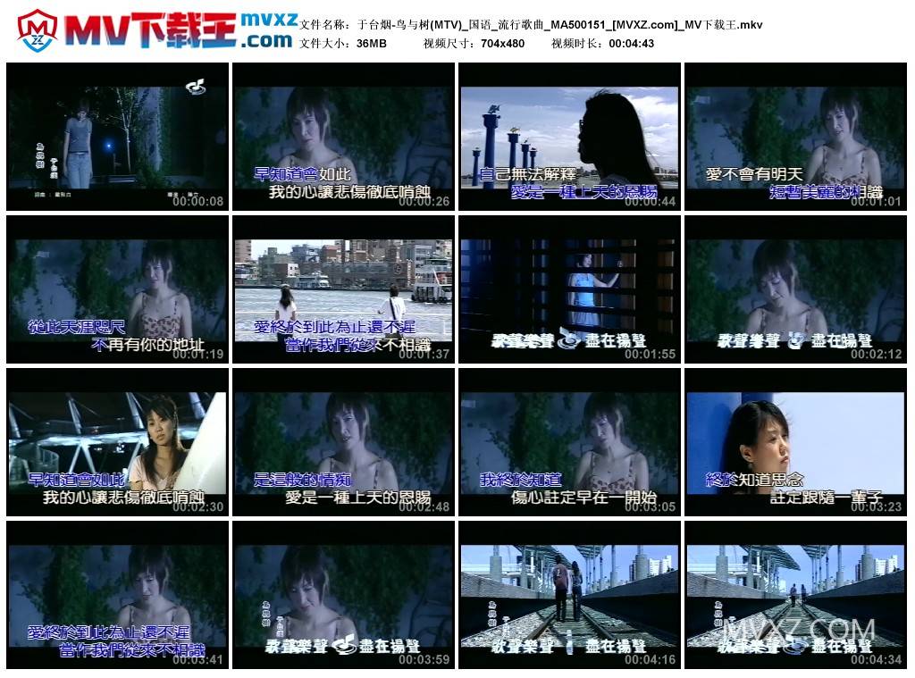 于台烟-鸟与树(MTV)_国语_流行歌曲_MA500151